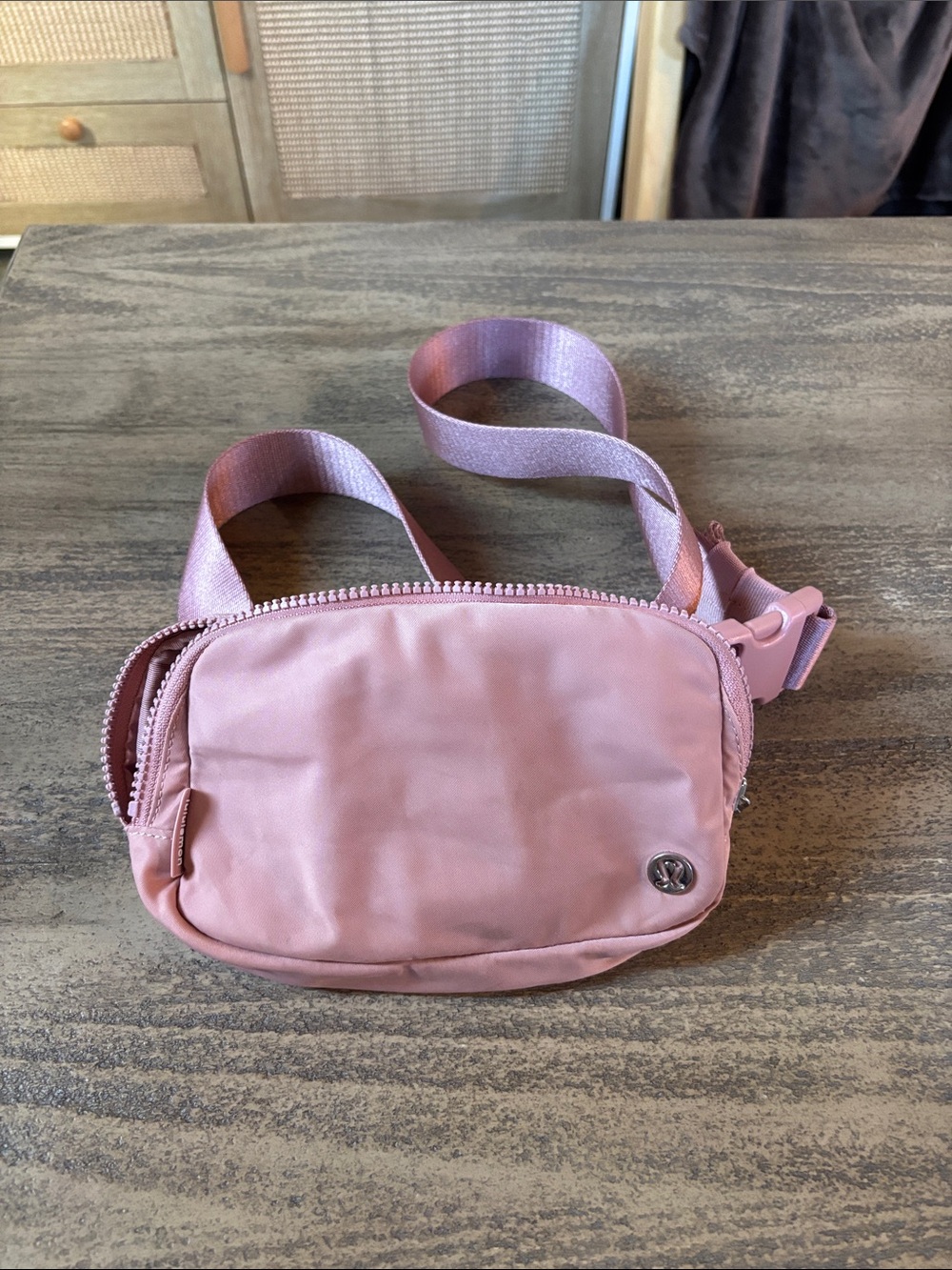 Lululemon Pink Crossbody Bag - Branded Accent